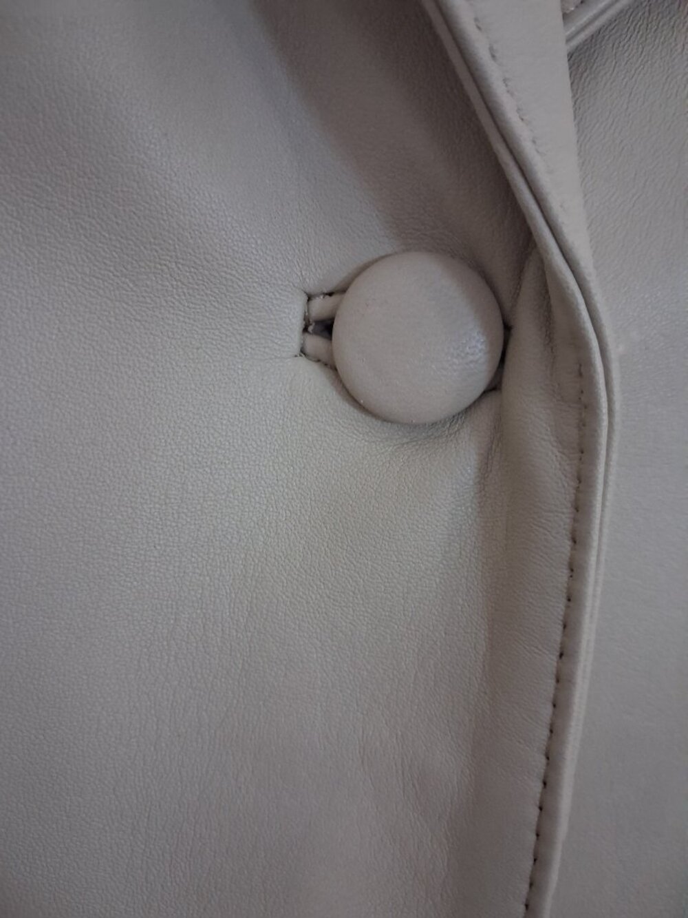 Vintage Moroccan Genuine Lambskin Leather Blazer Trench Coat Tan Size Small - Picture 9 of 13